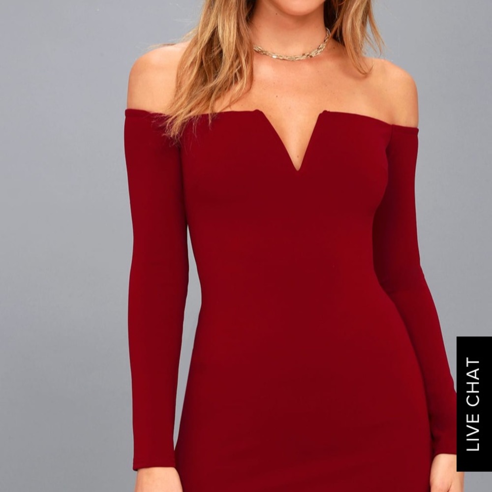 Lulus Off Shoulder Dress - Picture 3 of 5